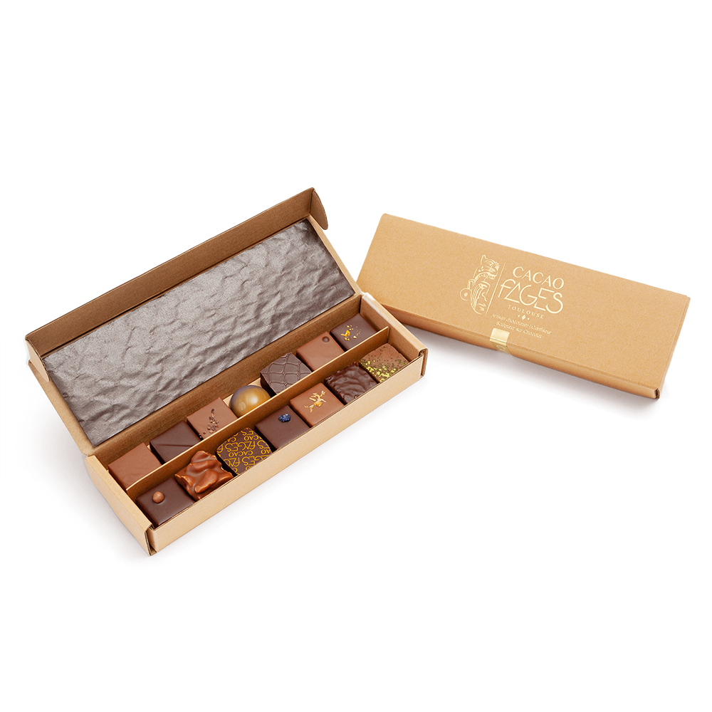 Coffret de 14 chocolats - cacaofages