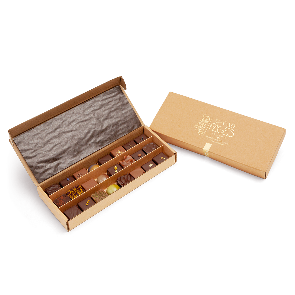 Coffret 24 de chocolats - cacaofages