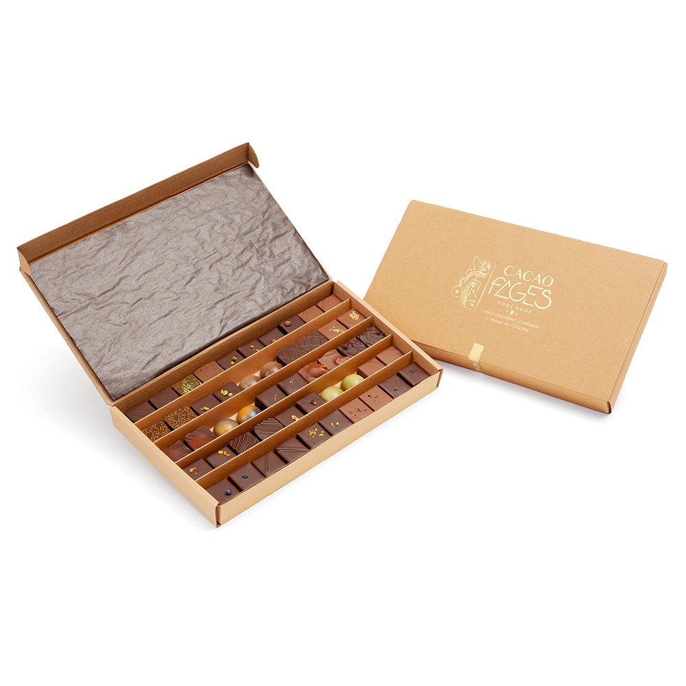 Coffret 50 chocolats - cacaofages